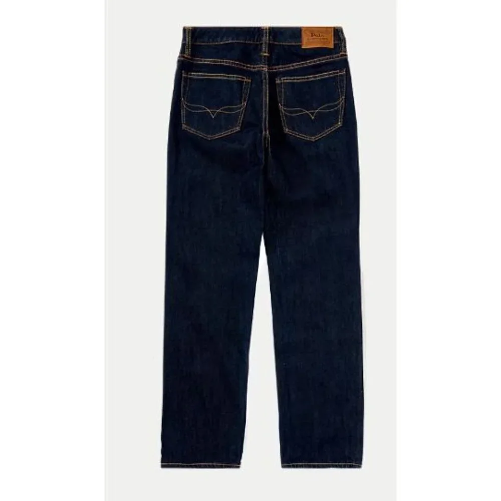 NEW Polo Ralph Lauren Boy Sz 20 Hampton Straight Stretch Jeans Dark Wash Classic